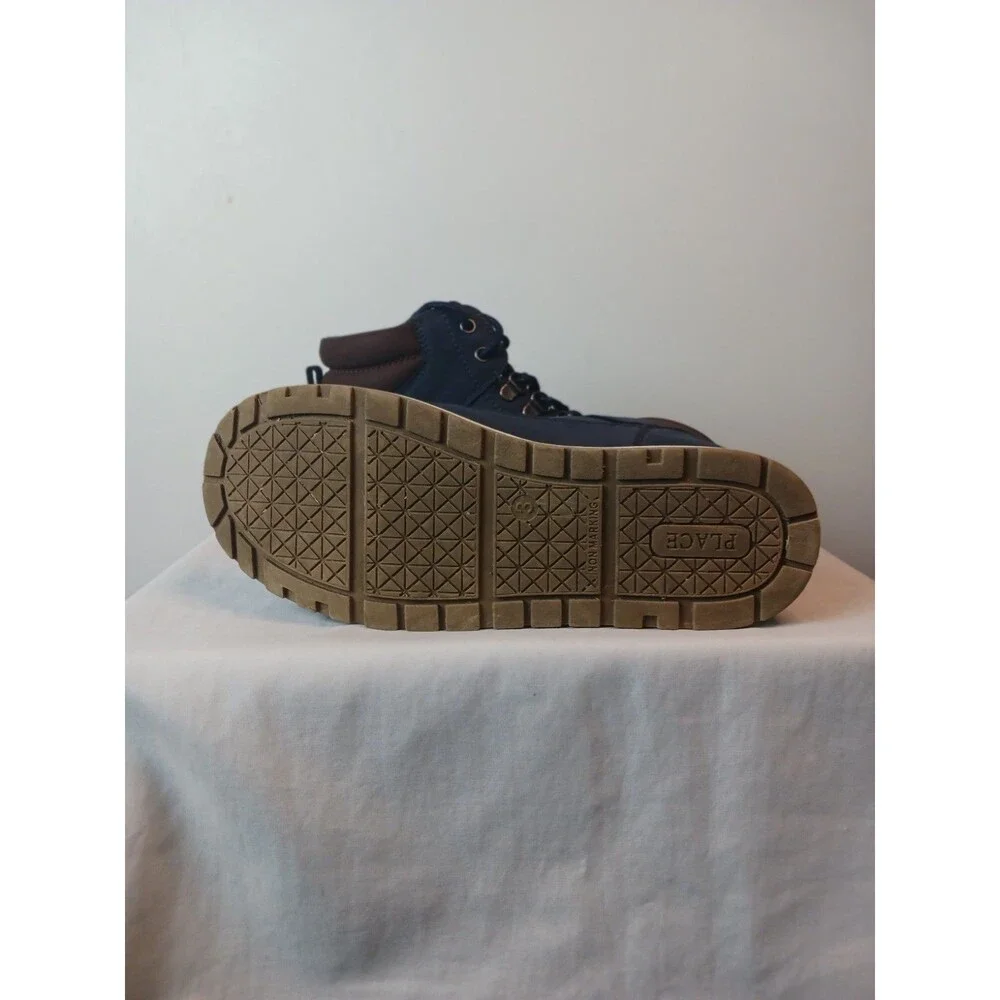 Children's Place Boys' Navy Blue Boots (Youth Size 3)